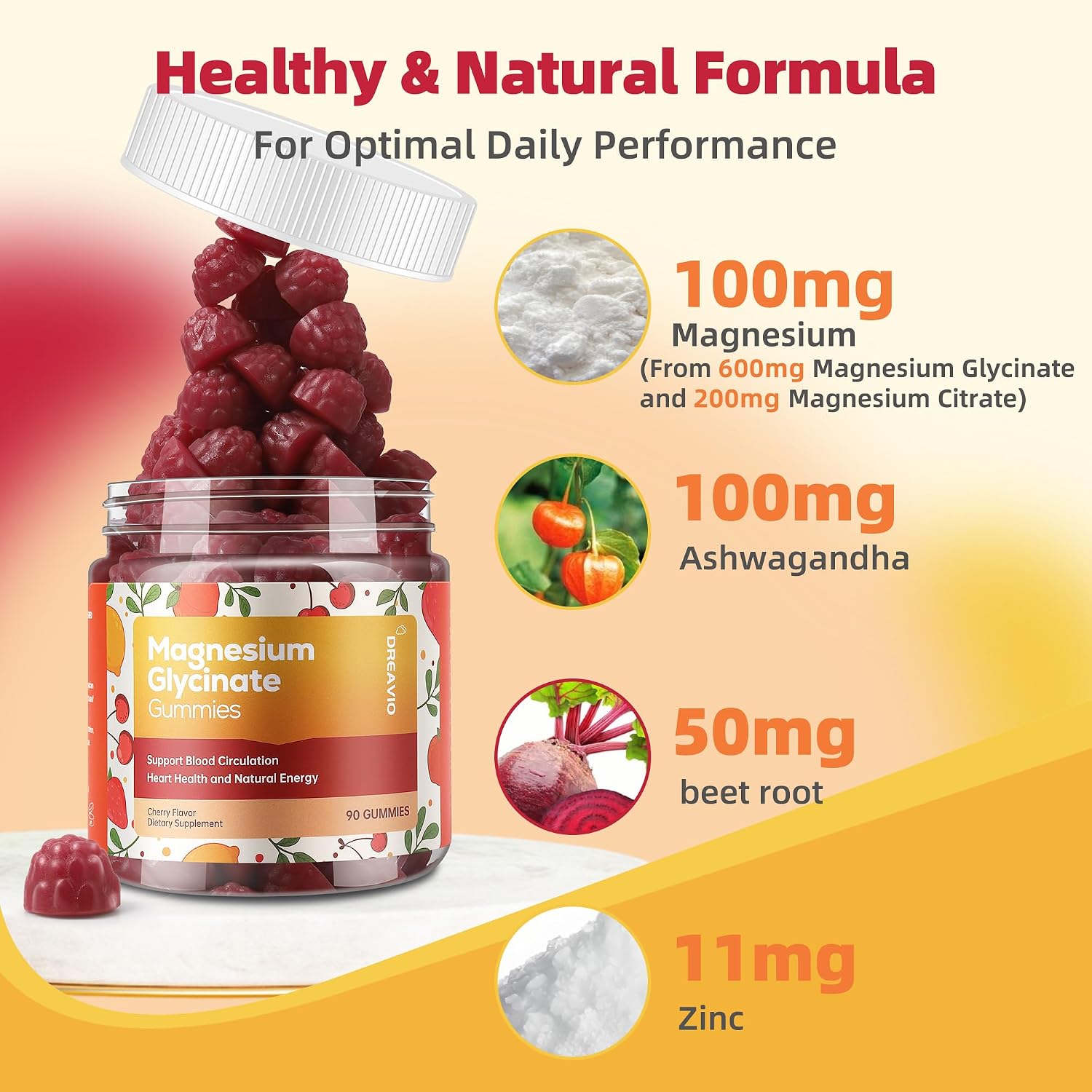 Magnesium glycinate gummies formula breakdown